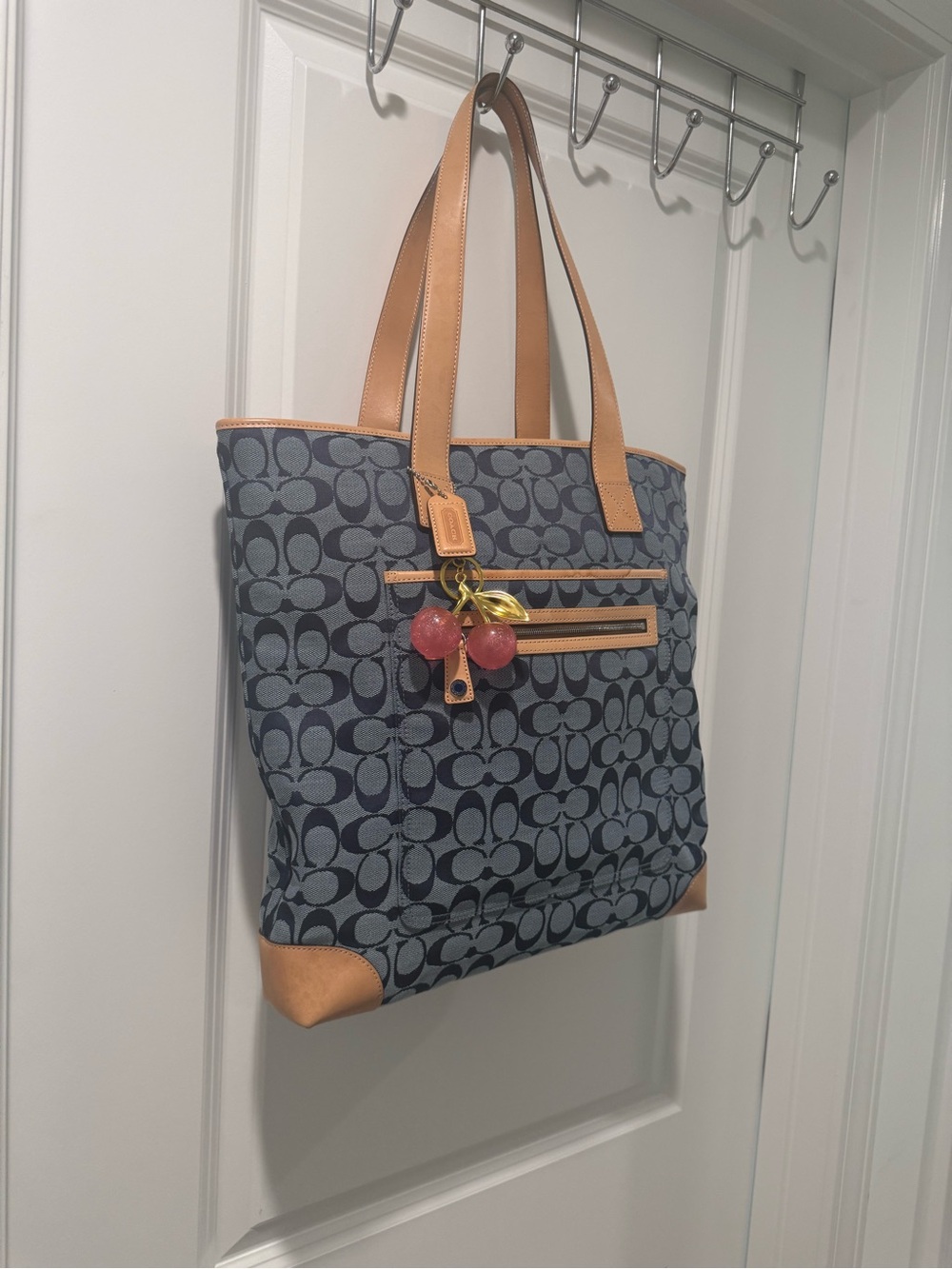 👌🏾Vintage Coach Signature Jacquard Tote Bag 6071 Y2K
